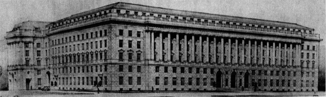 Plan for New Internal Revenue Building, Washington, D.C. (1927)